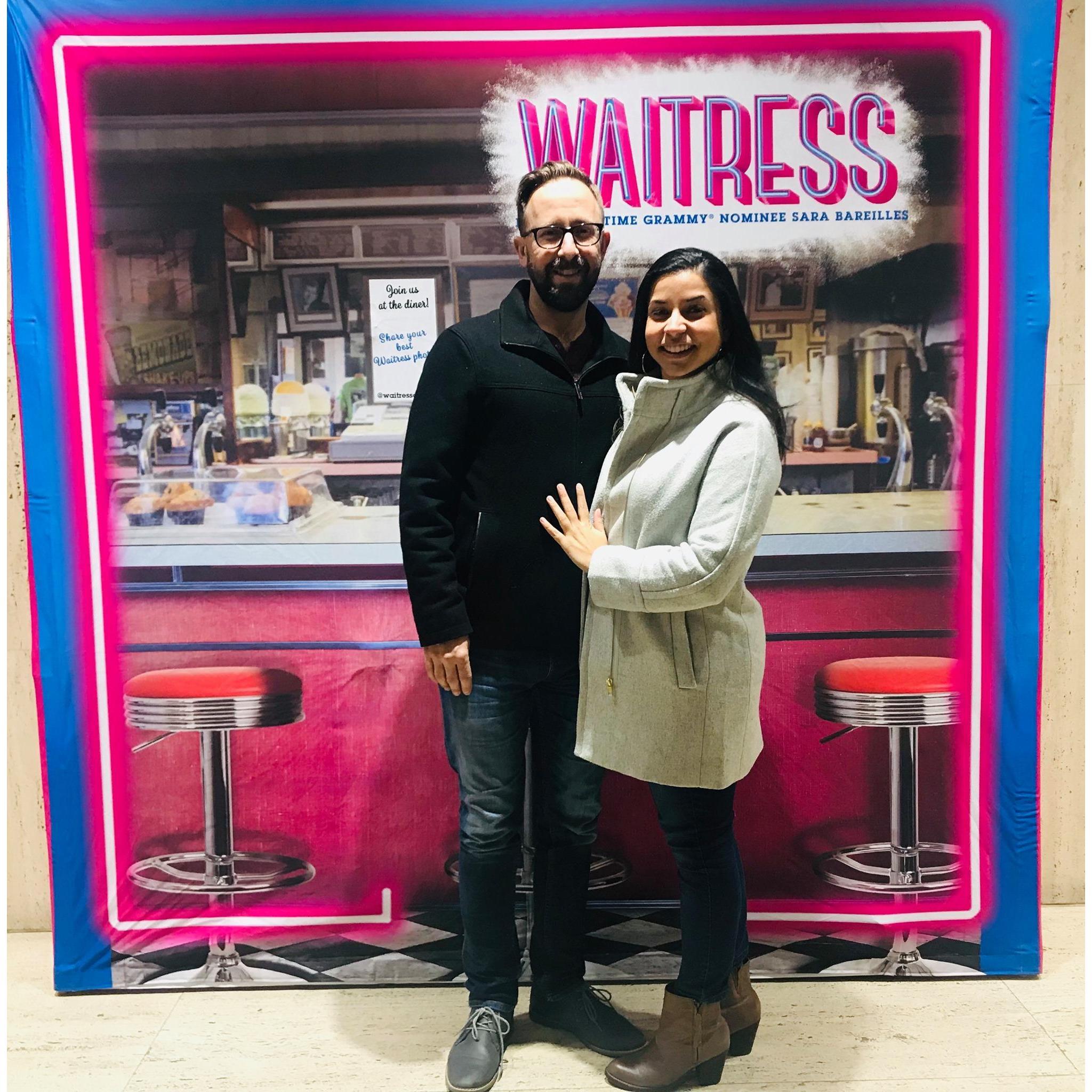 Our mutual love of the musical "Waitress" caused us to both sing through this entire show!