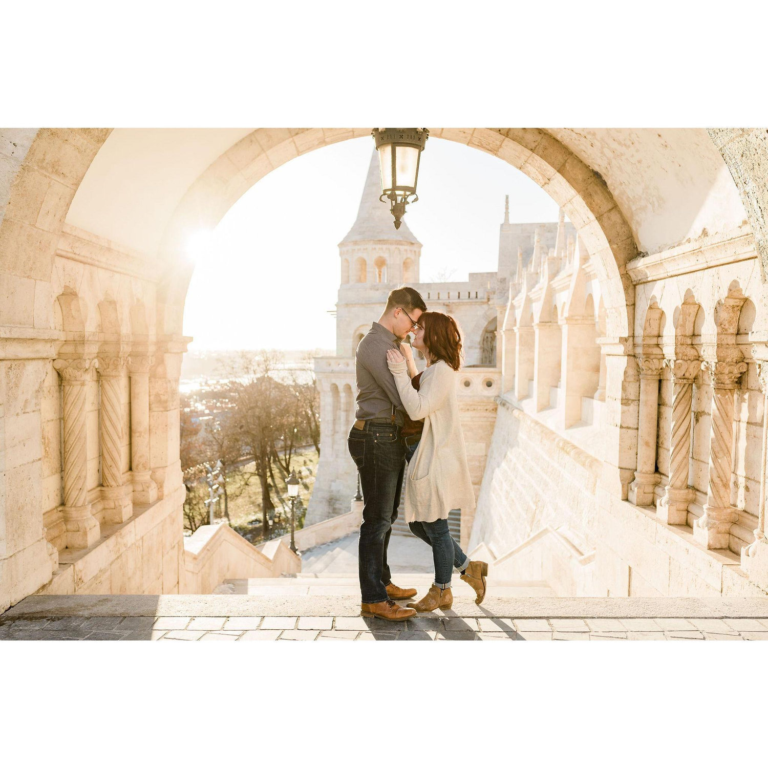 Engagement photos in Budapest, Hungary.