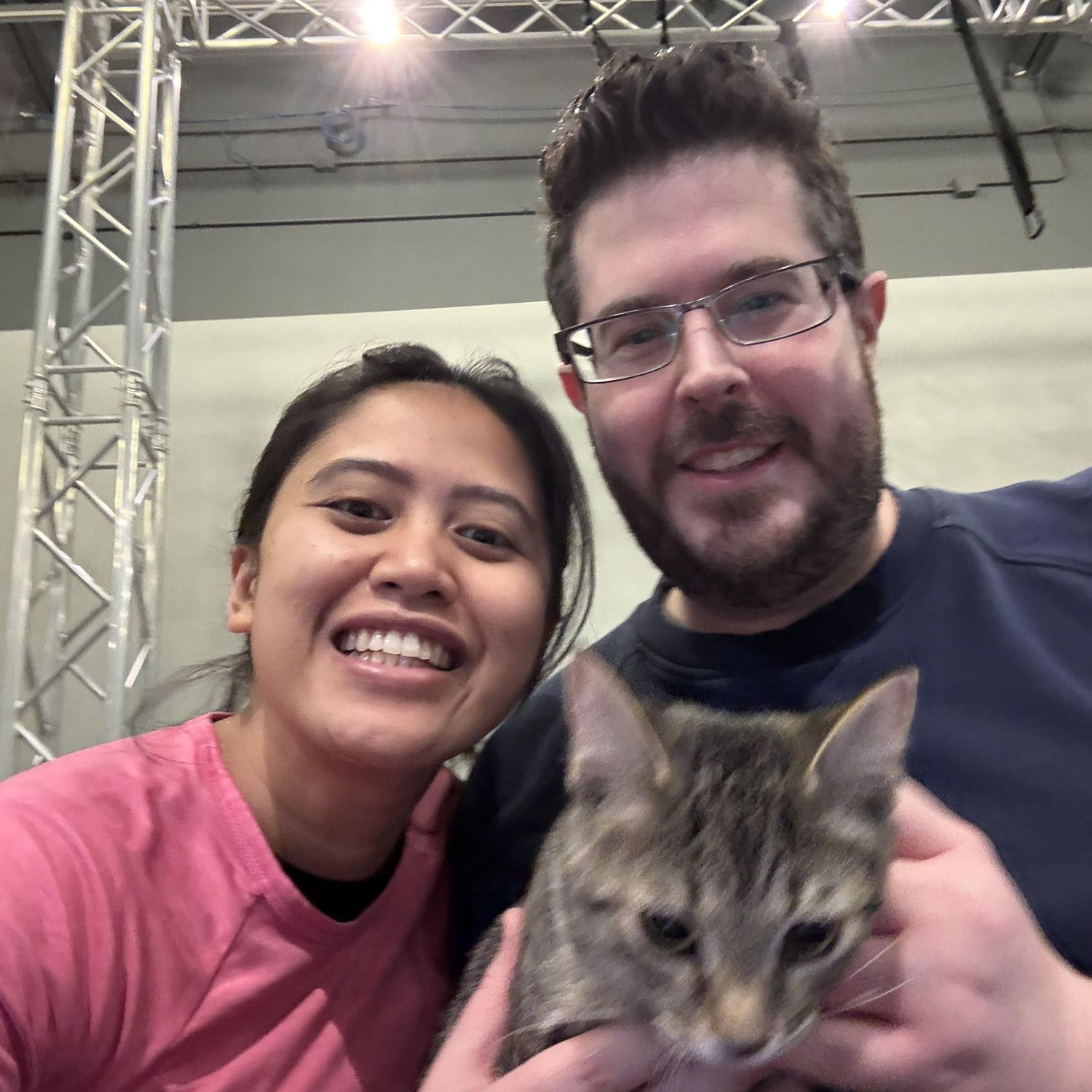 Yoga is better with a little purr-sonal support.”