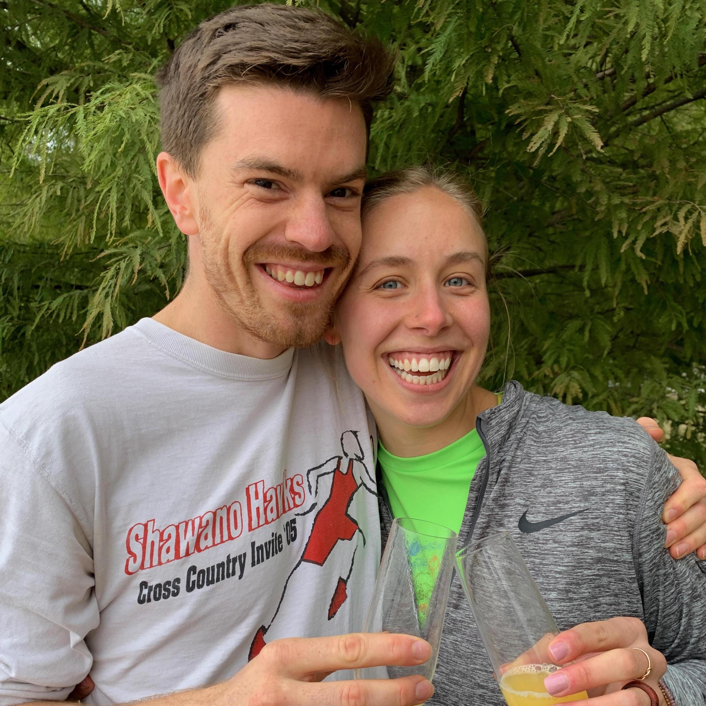 Engagement celebratory toast!
