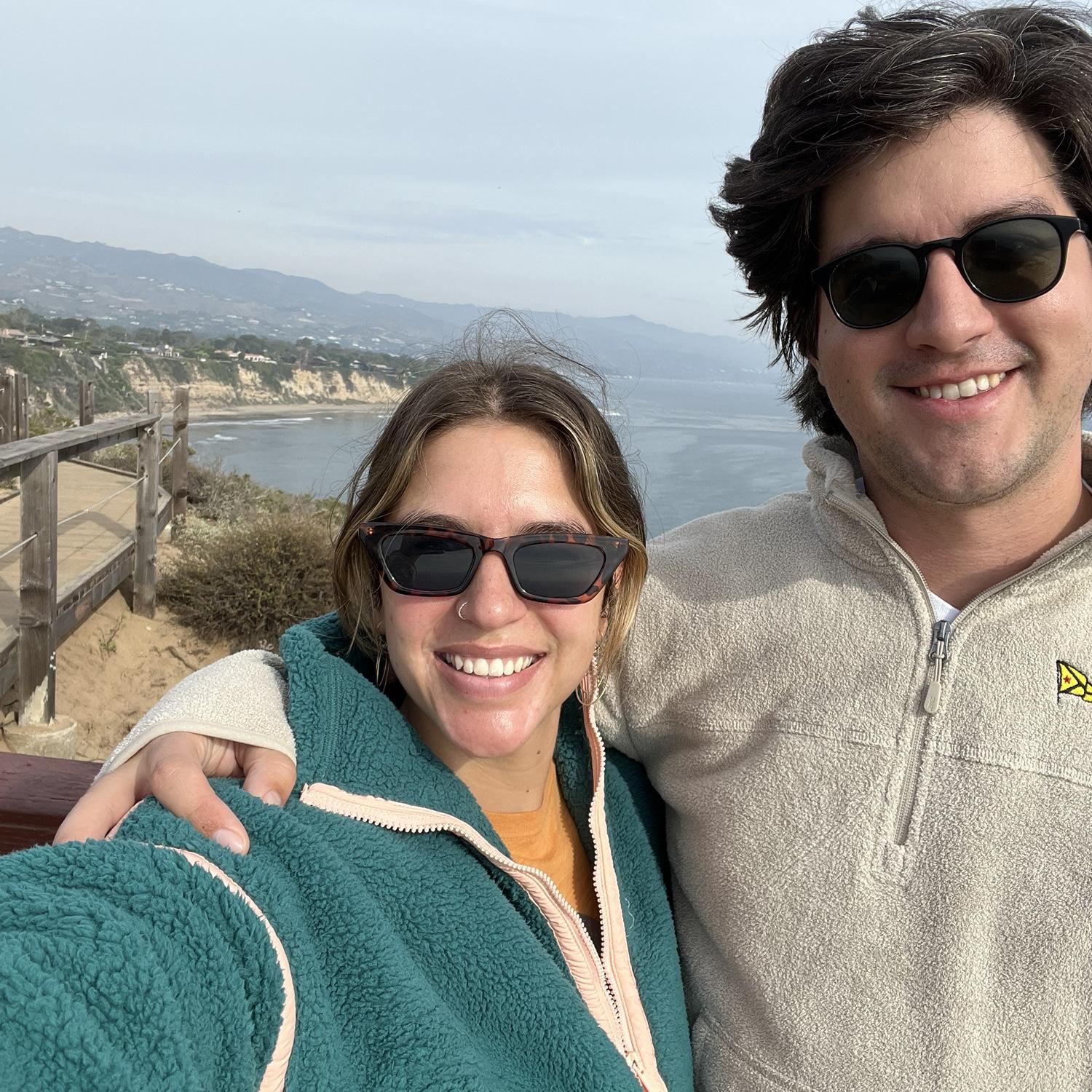Our first Christmas together in California