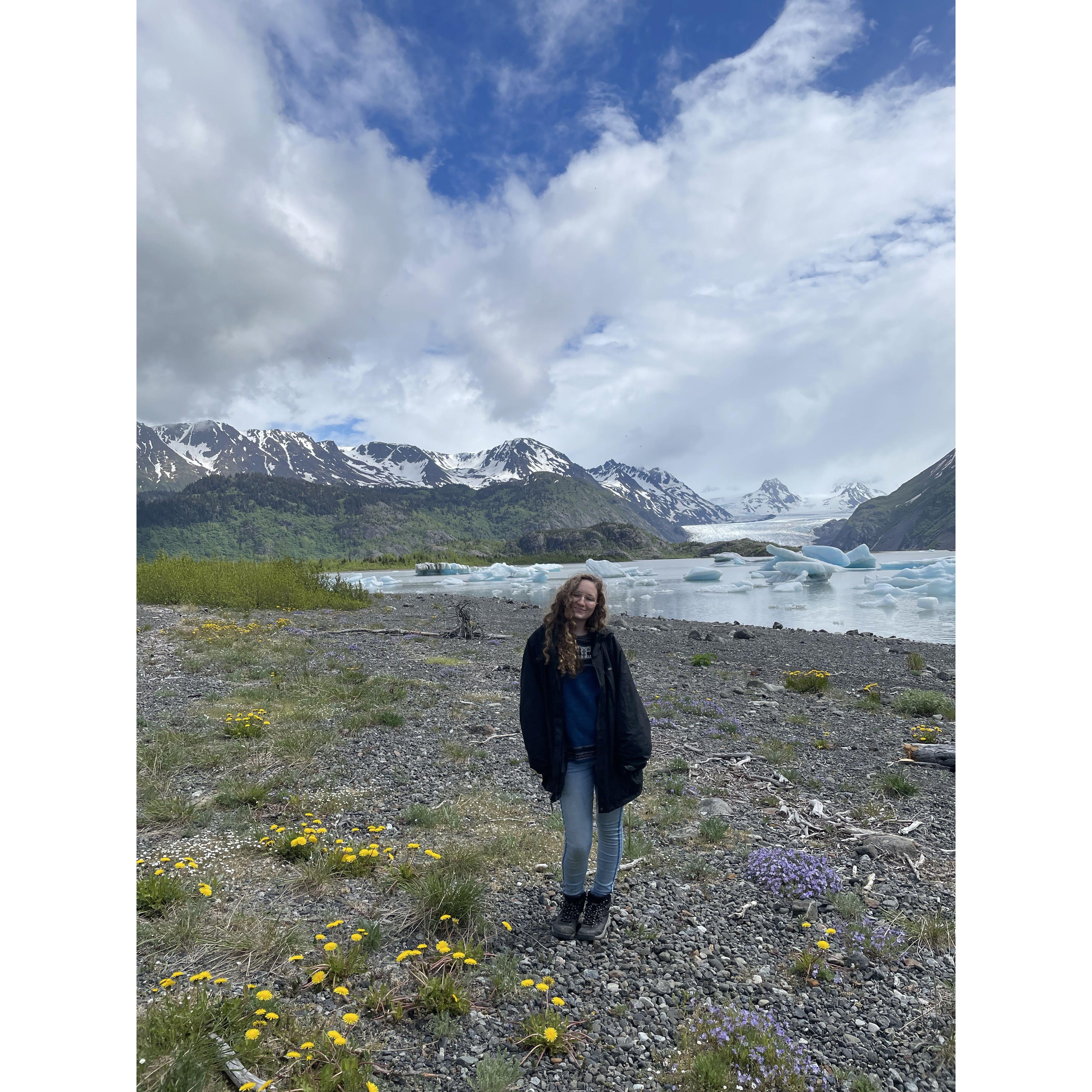 A hike at Grewingk Glacier