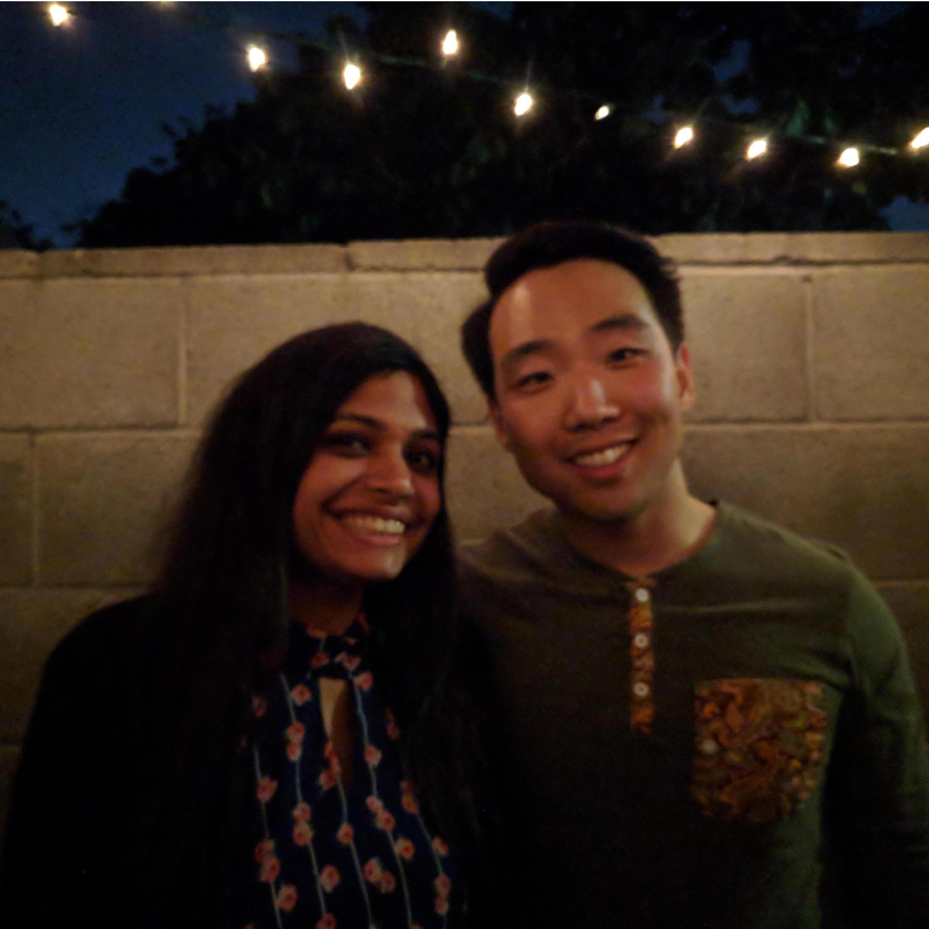 Our first photo together. Taken on the 4th of July in 2018