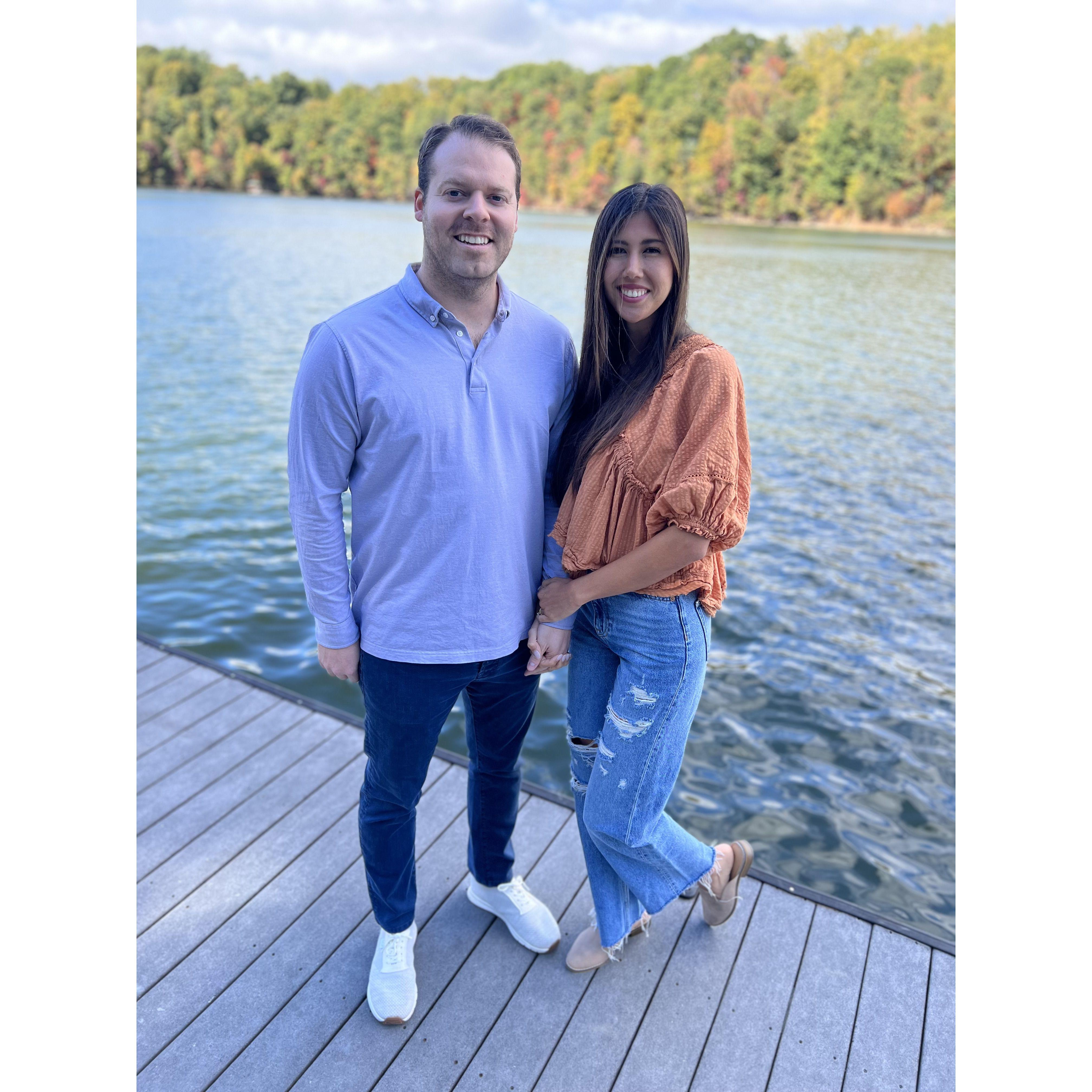 Not pictured, Andy trying to push Marisa off the dock