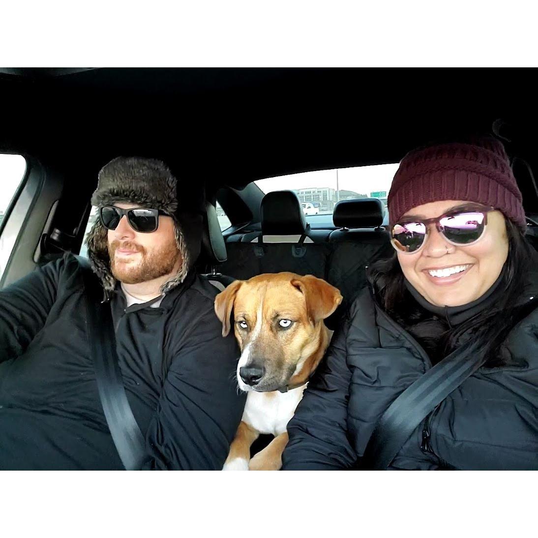 Family car ride