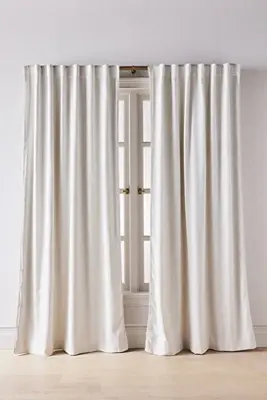 Rowen Woven Textured Ruched Piping Blackout Curtain