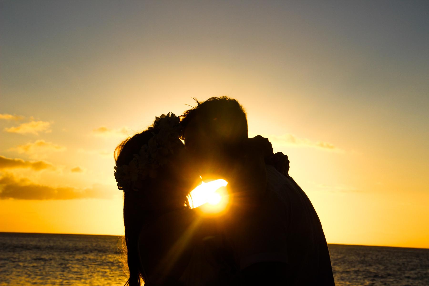 Sunset kisses