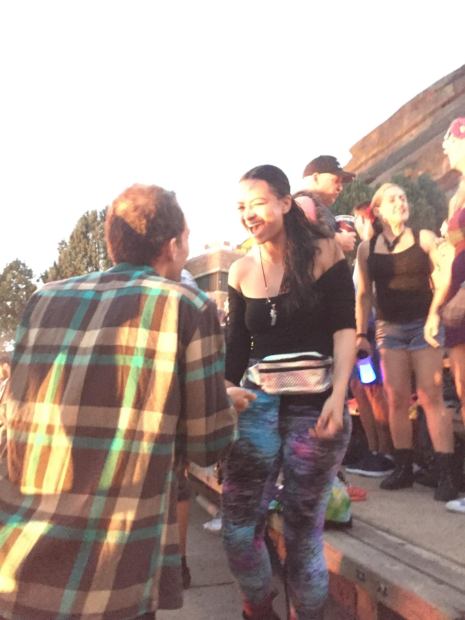 The proposal 💍 September 7th 2018, Red Rocks Amphitheater, during STS9 show