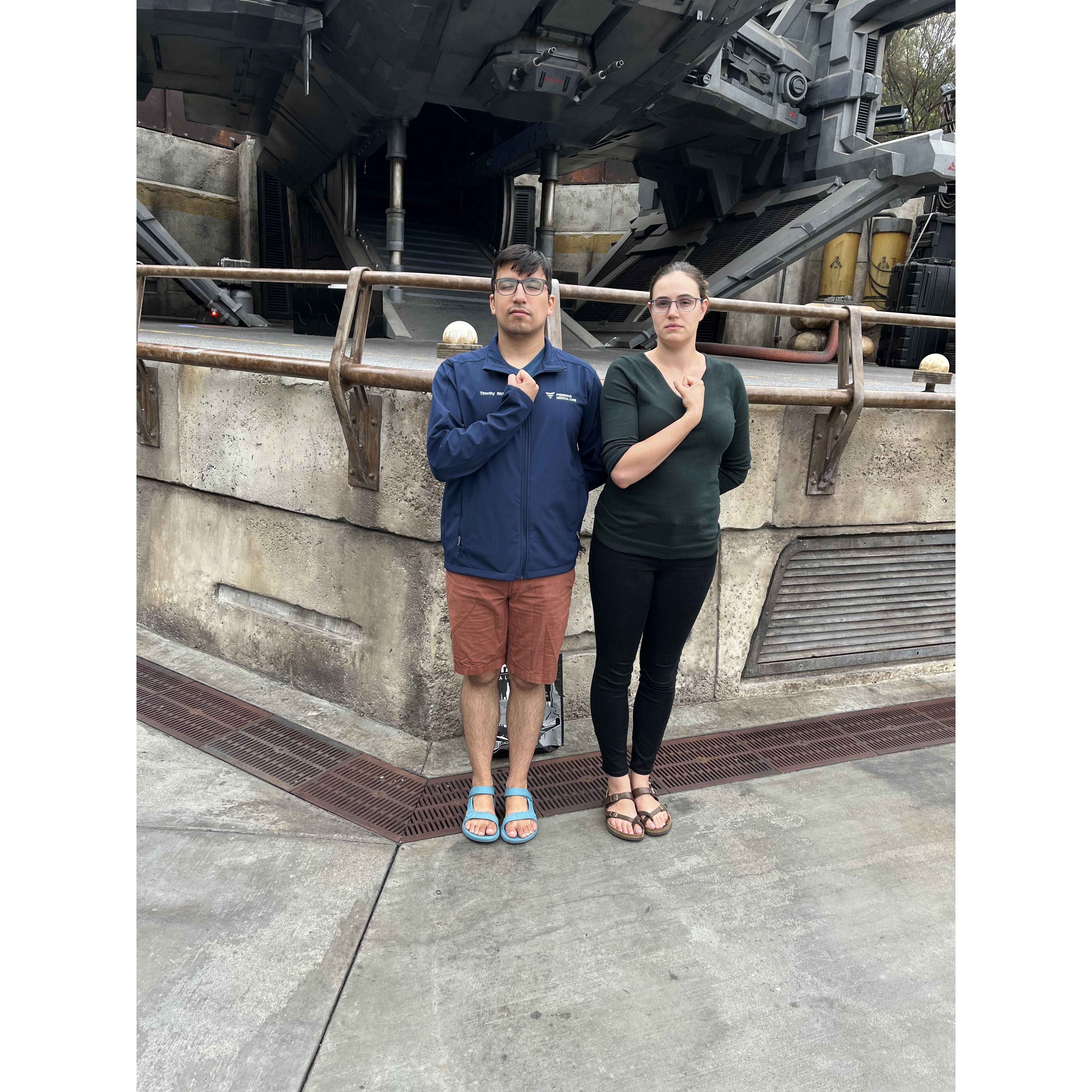 Our first trip to Disneyland together