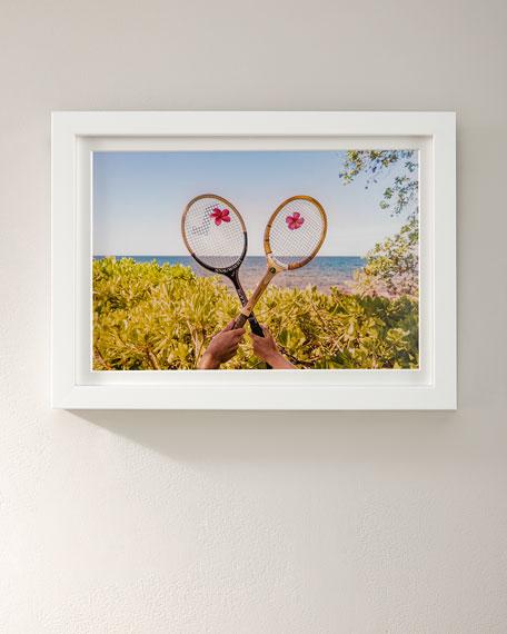 Gray Malin "Tennis Match Mauna Kea" Mini Giclee Print