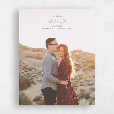 Purple Photo Wedding Save the Date - Beale Photo