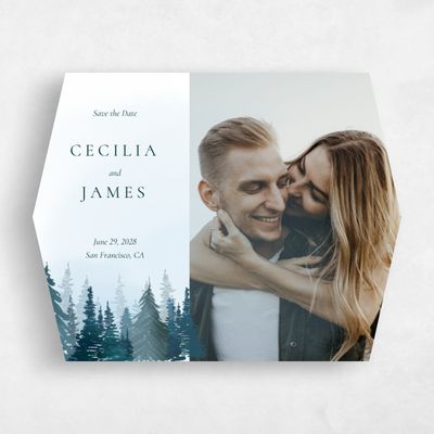 Blue Diamond Wedding Save the Date - Bridlewood Photo