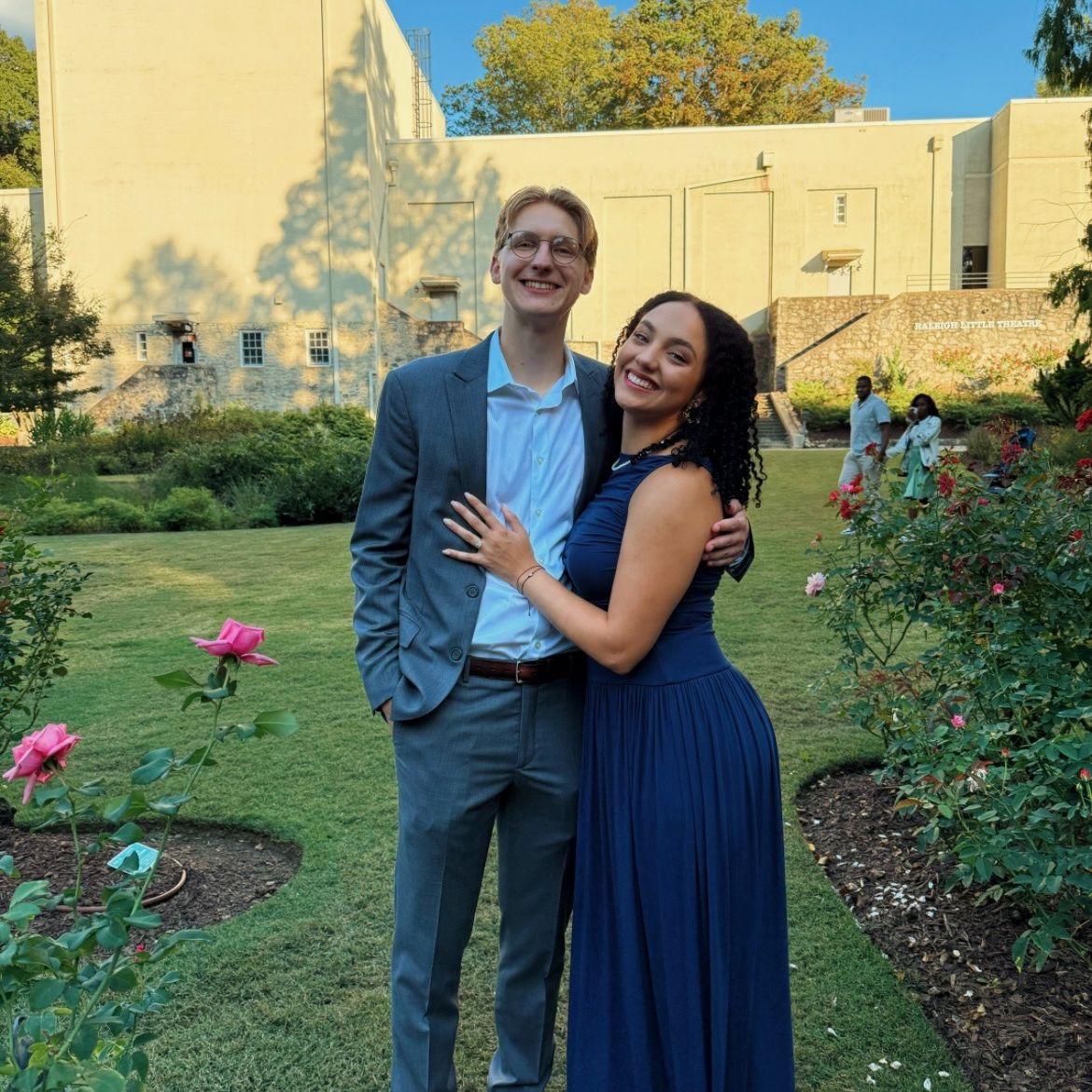 Right after getting engaged!