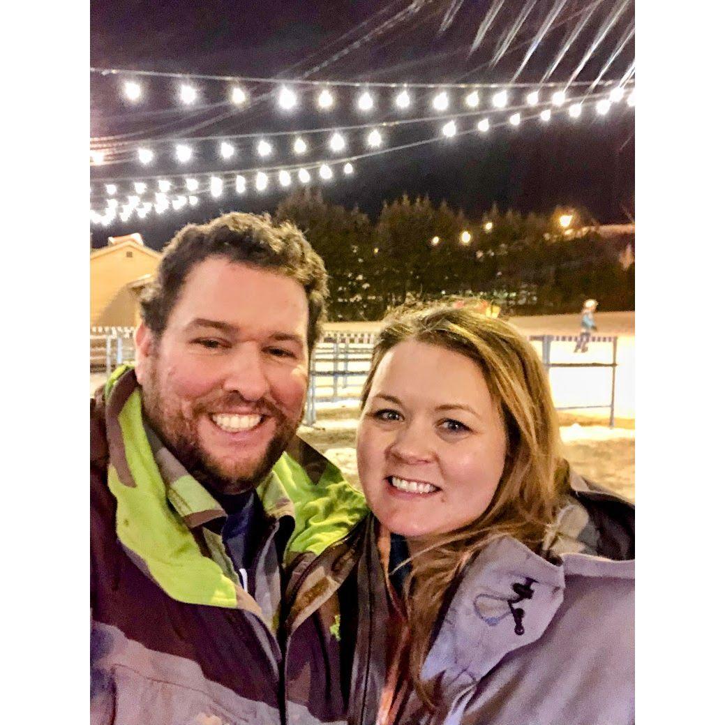 Late night skiing at Blue Mountain in 2023