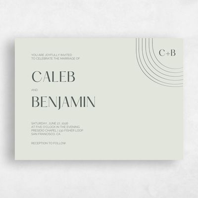 Sage, Green Wedding Invitation - Goodwin Landscape