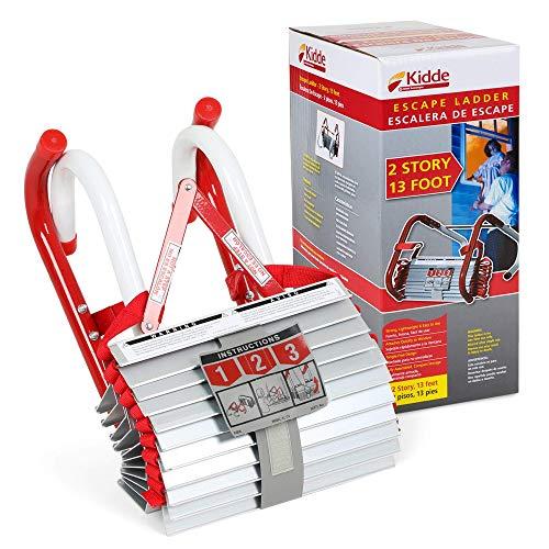 Kidde 468093 KL-2S Two-Story Fire Escape Ladder with Anti-Slip Rungs, 13-Foot