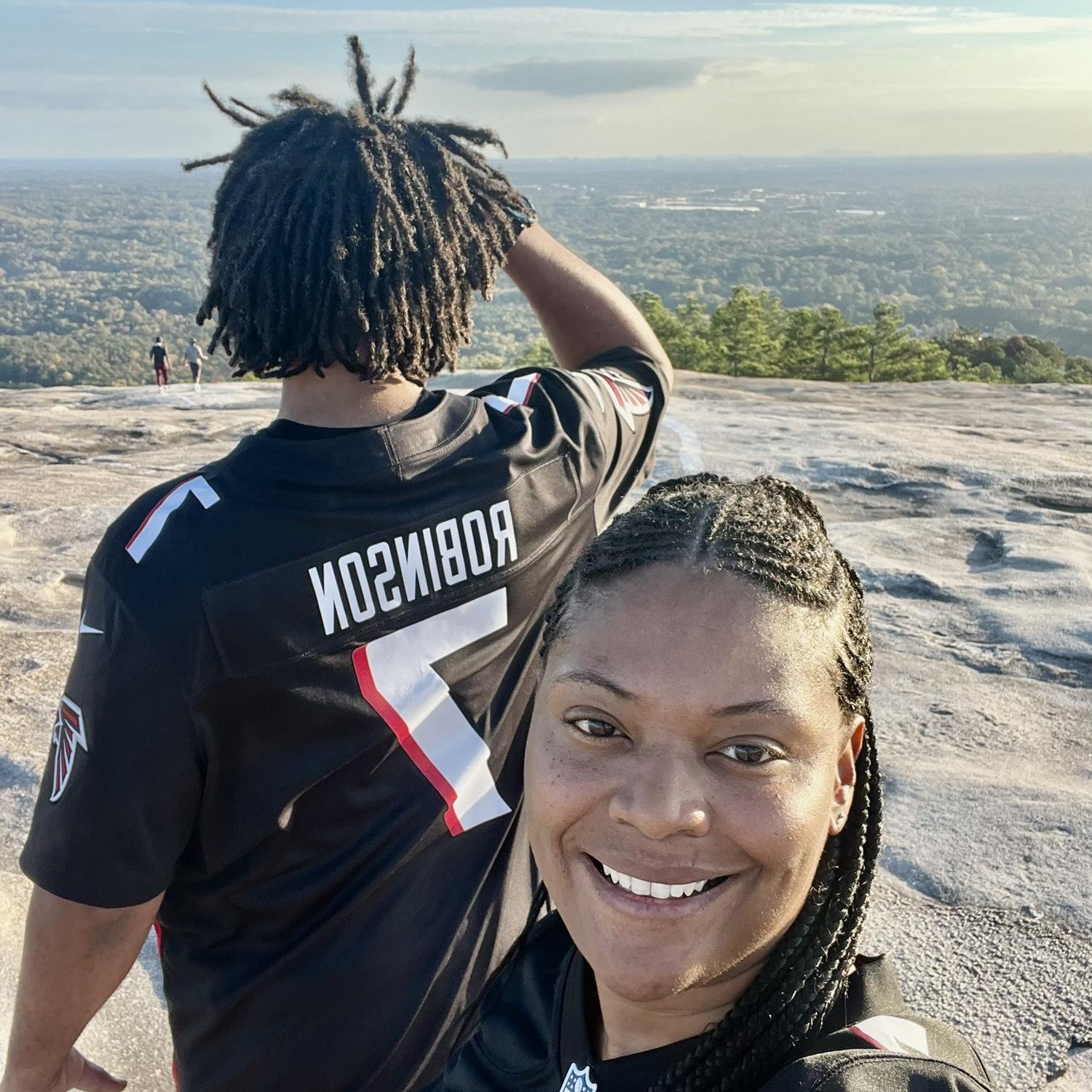 We hiked to the top of Stone Mountain-we made it!!