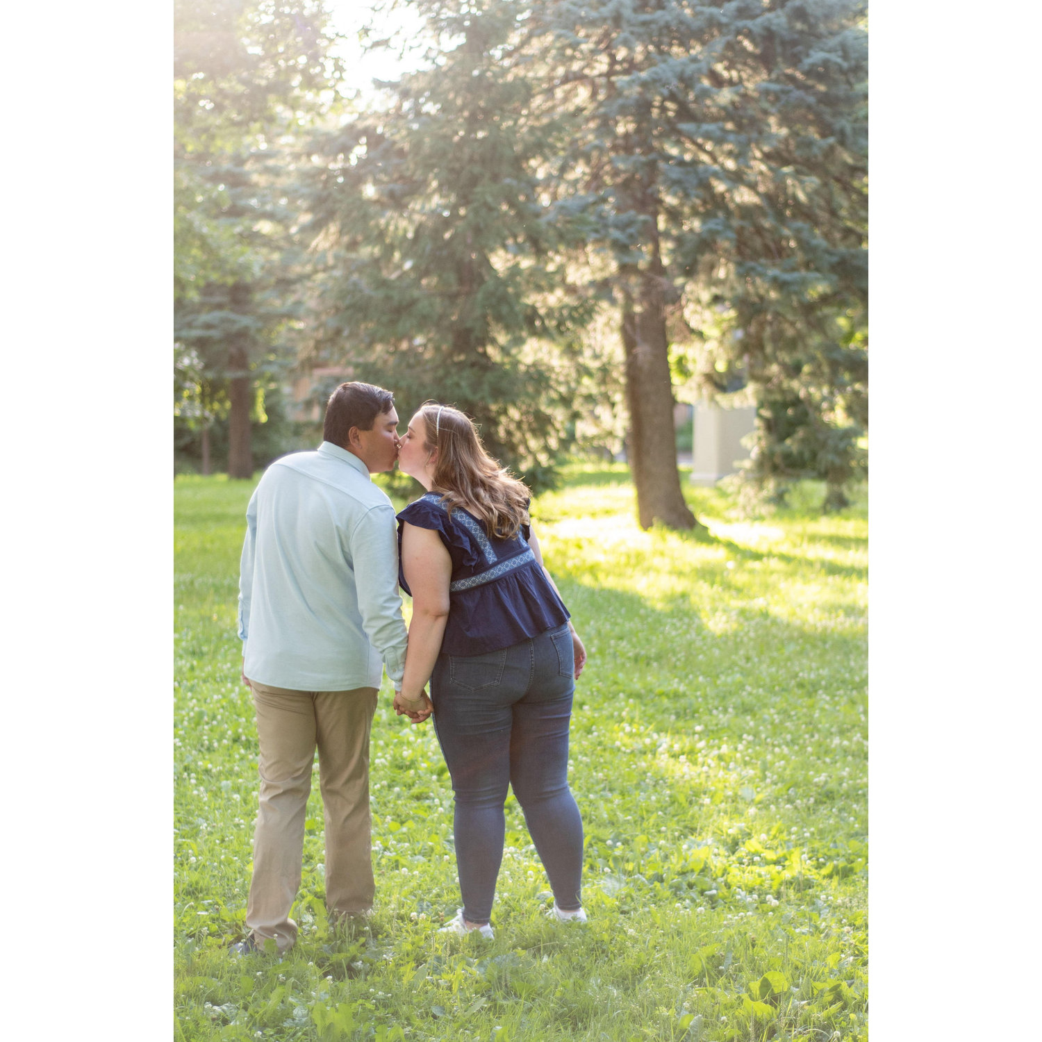 In the park where we had our first date