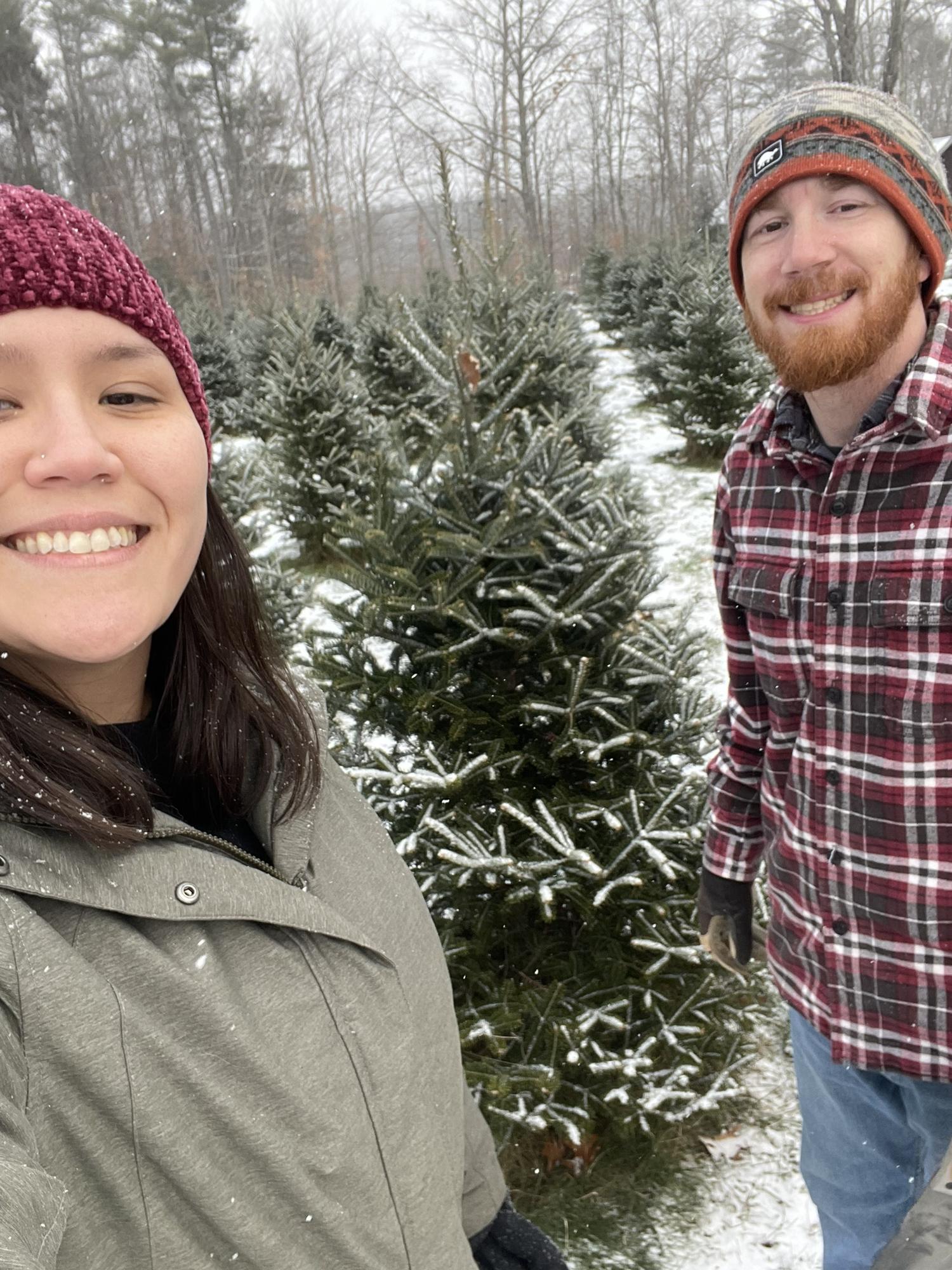 Cutting down our Christmas tree in 2021!
