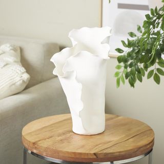 Abstract Floral Inspired Large Vase