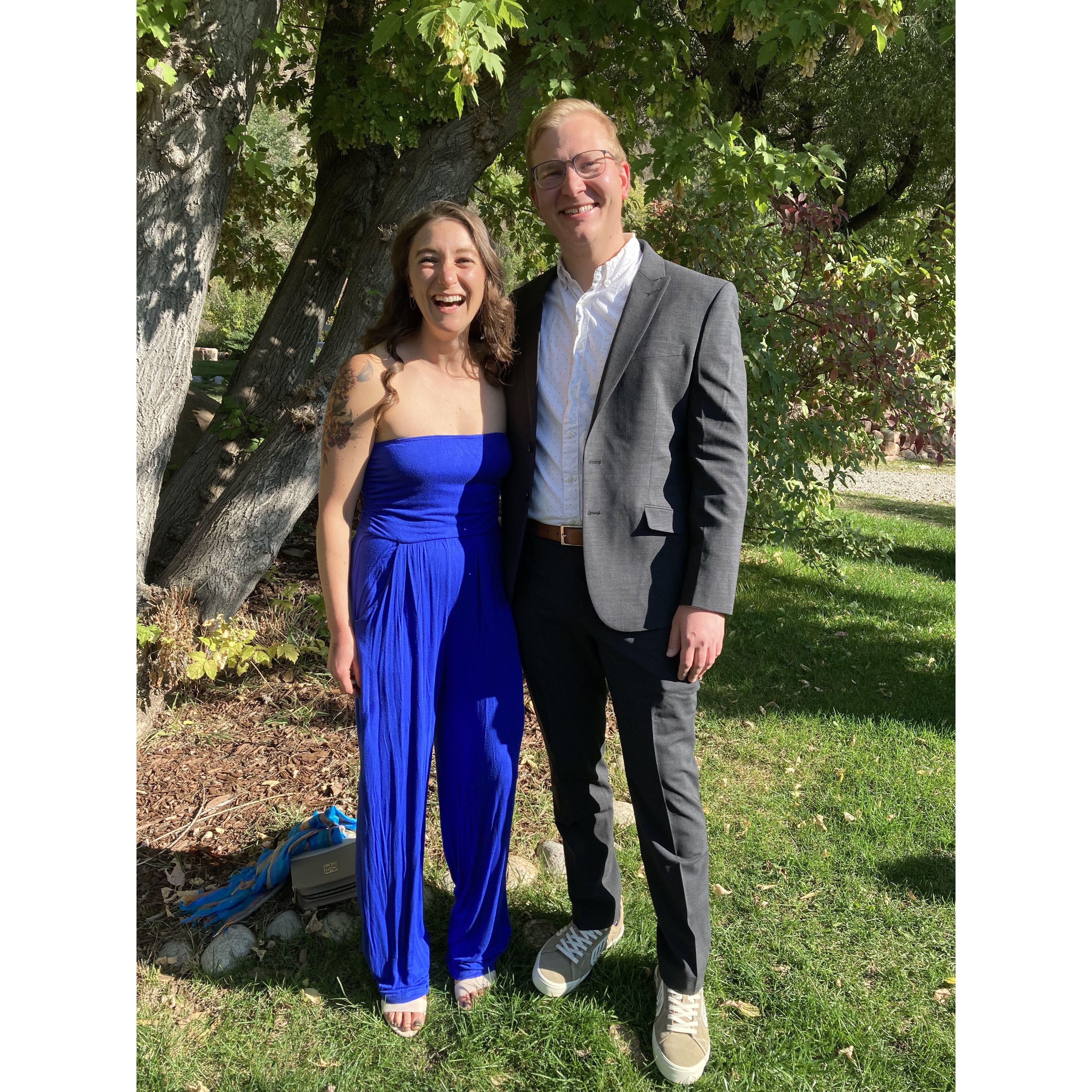 Celebrating a wedding in Colorado