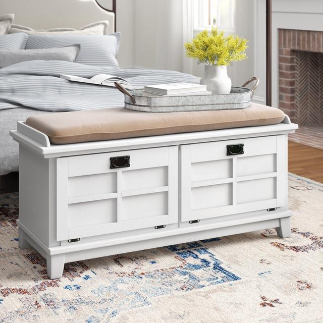 Ferryhill Solid Wood Cabinet Storage Bench
