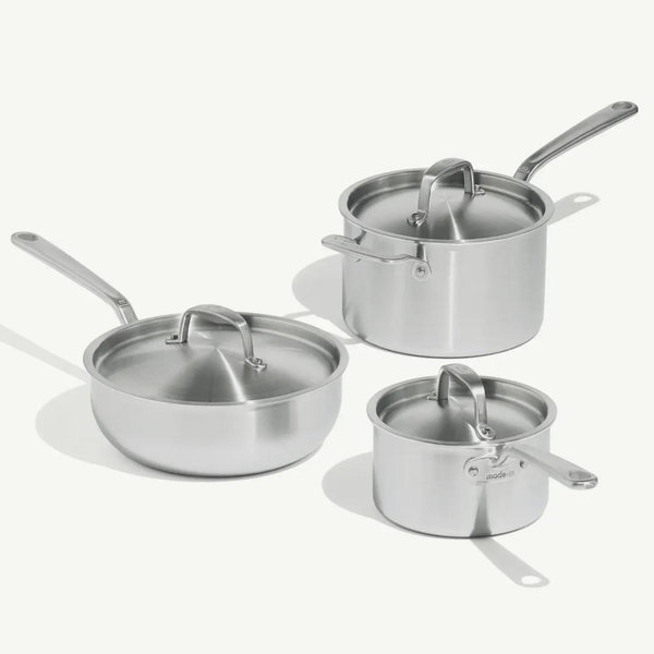 The Stainless Saucepan Set | Made In