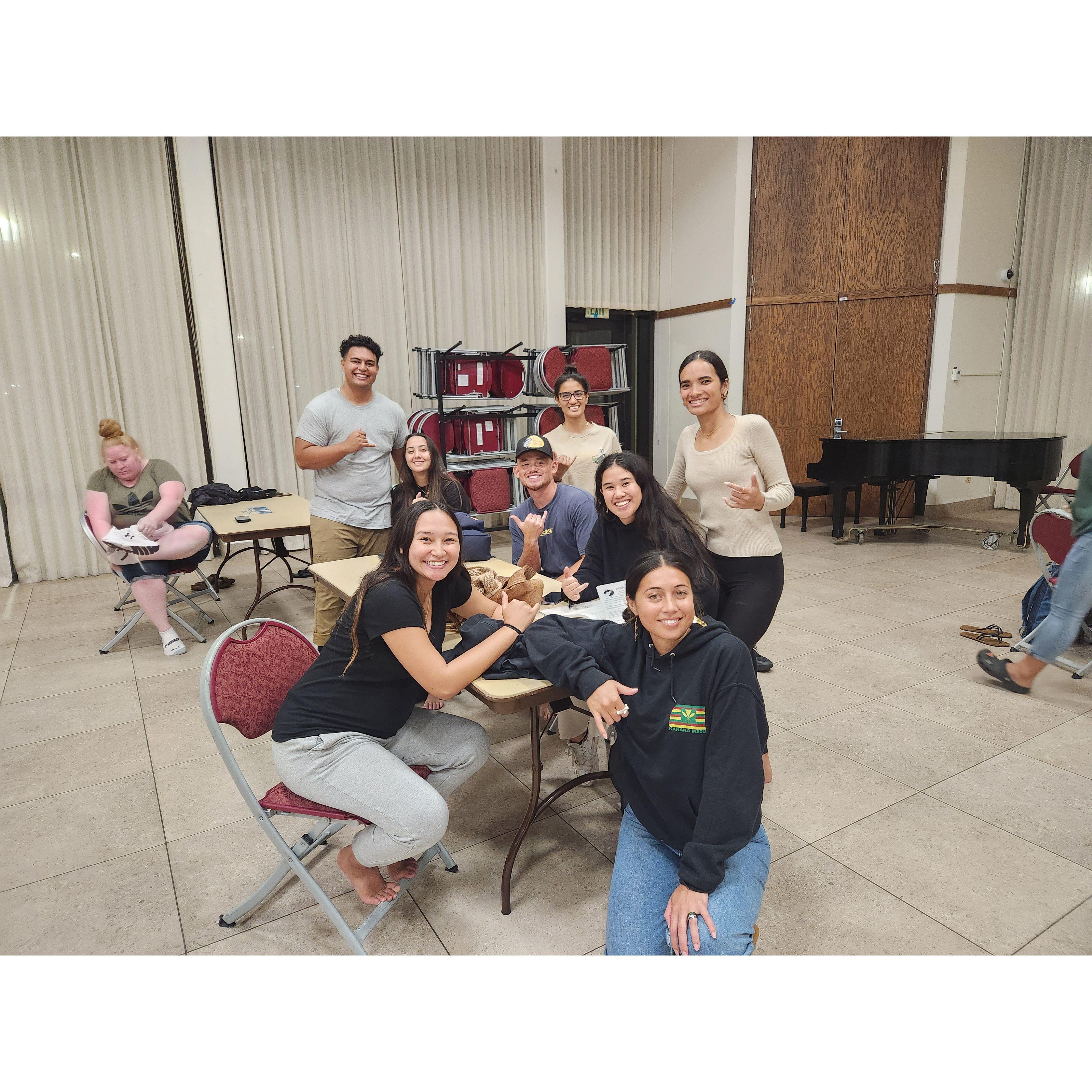 February 1 - First practice for culture night and Alexee and Isaac's first time dancing together, this was the Hawaii crew 2024