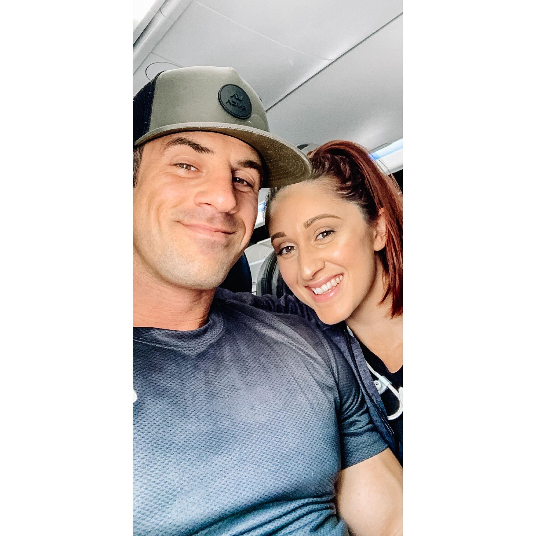 "The trip of firsts" our first plane ride together, our first trip together, our first time to Pittsburgh, AND our first Steelers game!