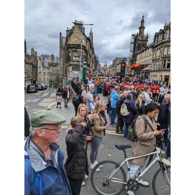 We then wandered into a parade. We got into trouble a couple of times, we had to cross it and there were no breaks so we had to run through. The looks we got taught me a lot about teacher looks.