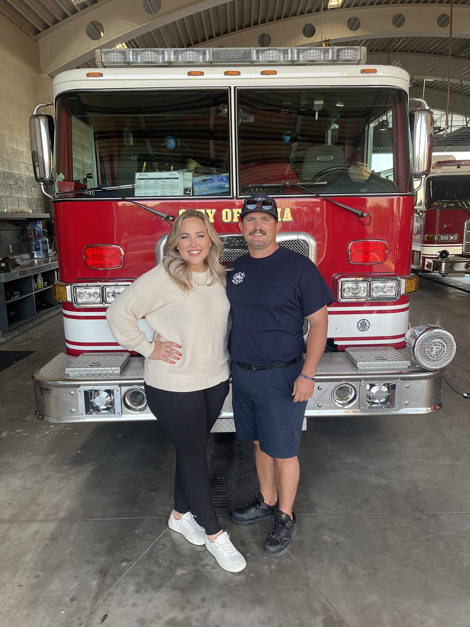 Thanksgiving Dinner at the Fire Station… the first of many! 🚒