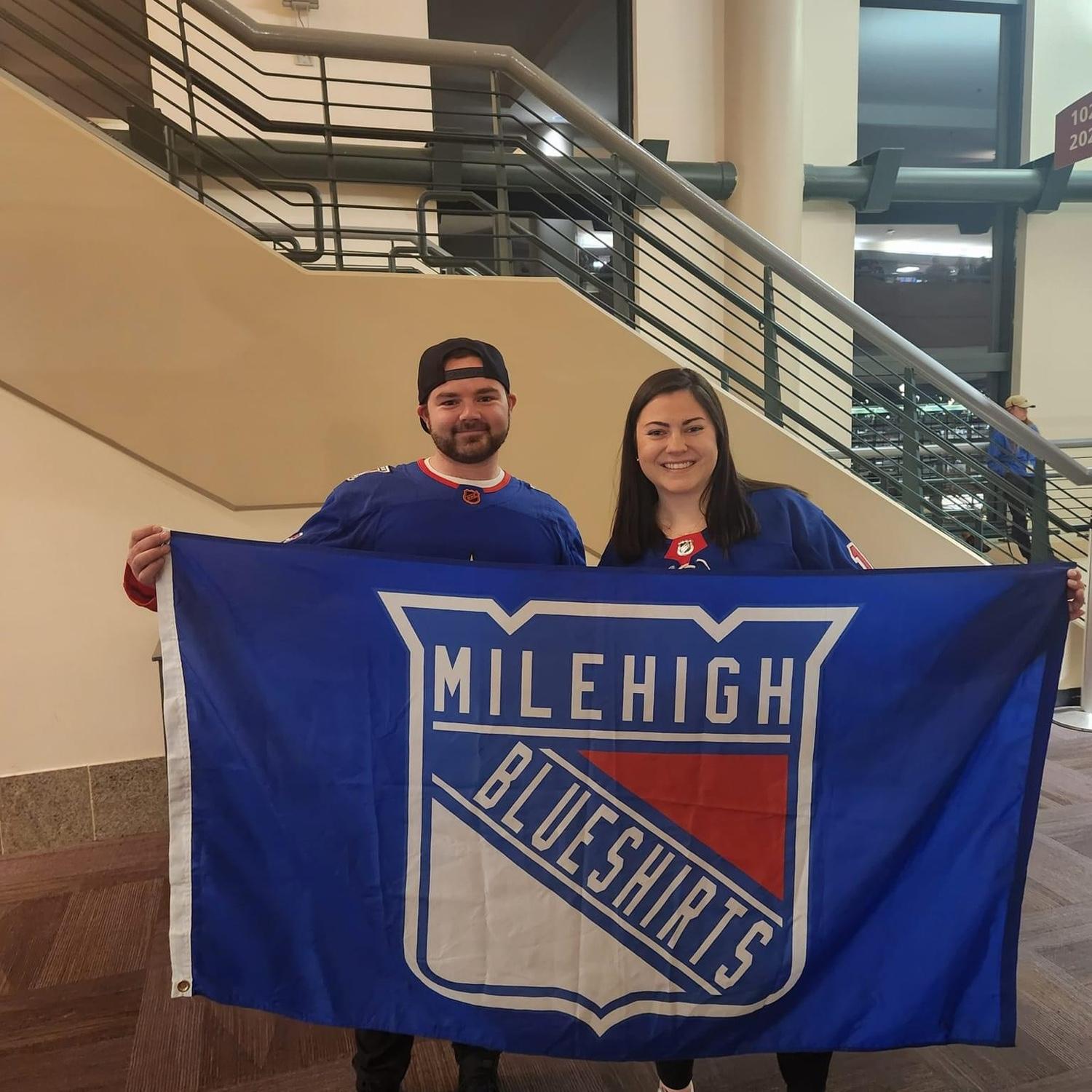 Let's go Rangers! Another time that they beat the Avalanche, and Alexis didn't get in an altercation. Win all around!