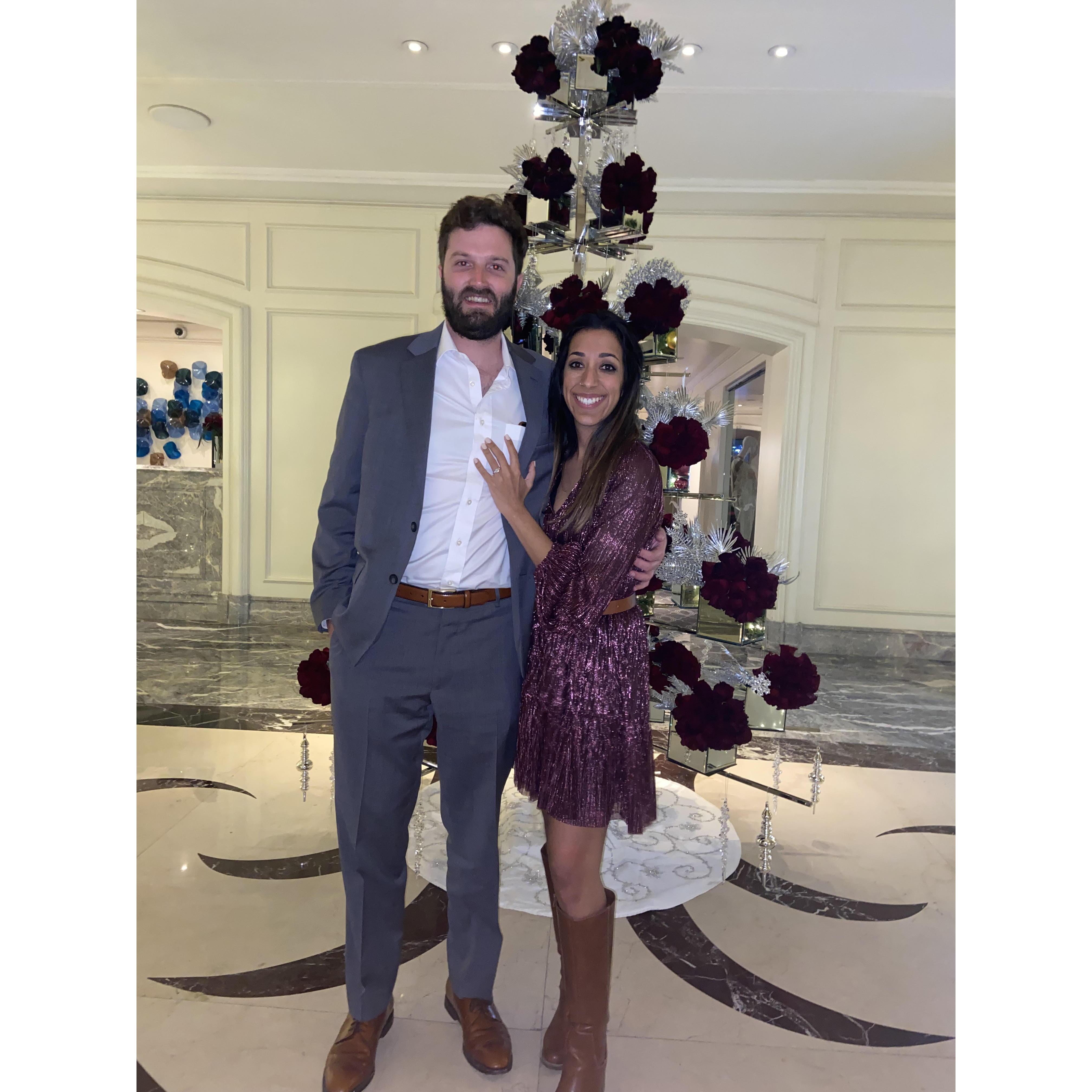 The day we got engaged at the Ritz Carlton in Laura's hometown, Laguna Niguel!