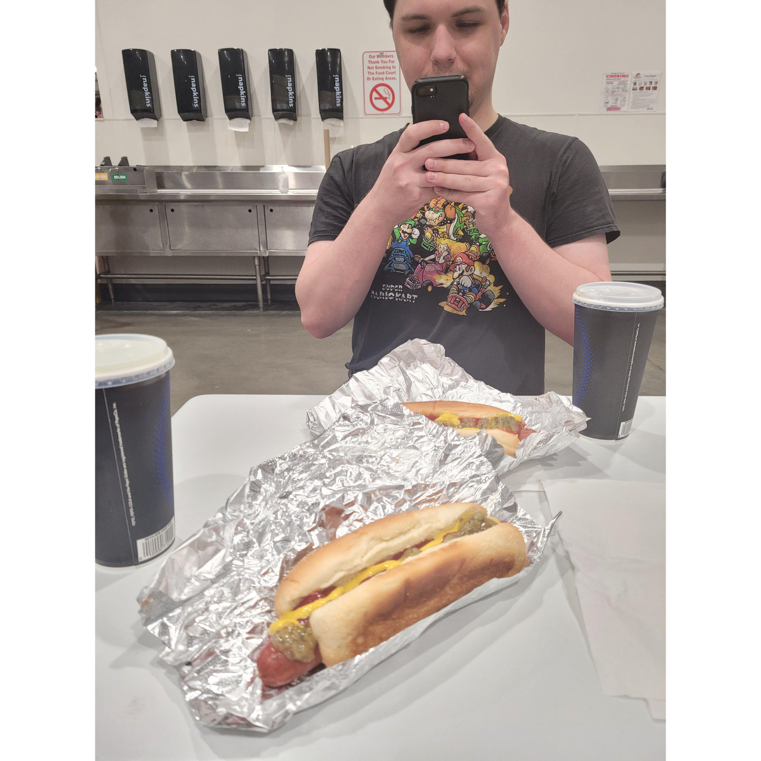 Sometimes all a date needs is a good Costco hotdog