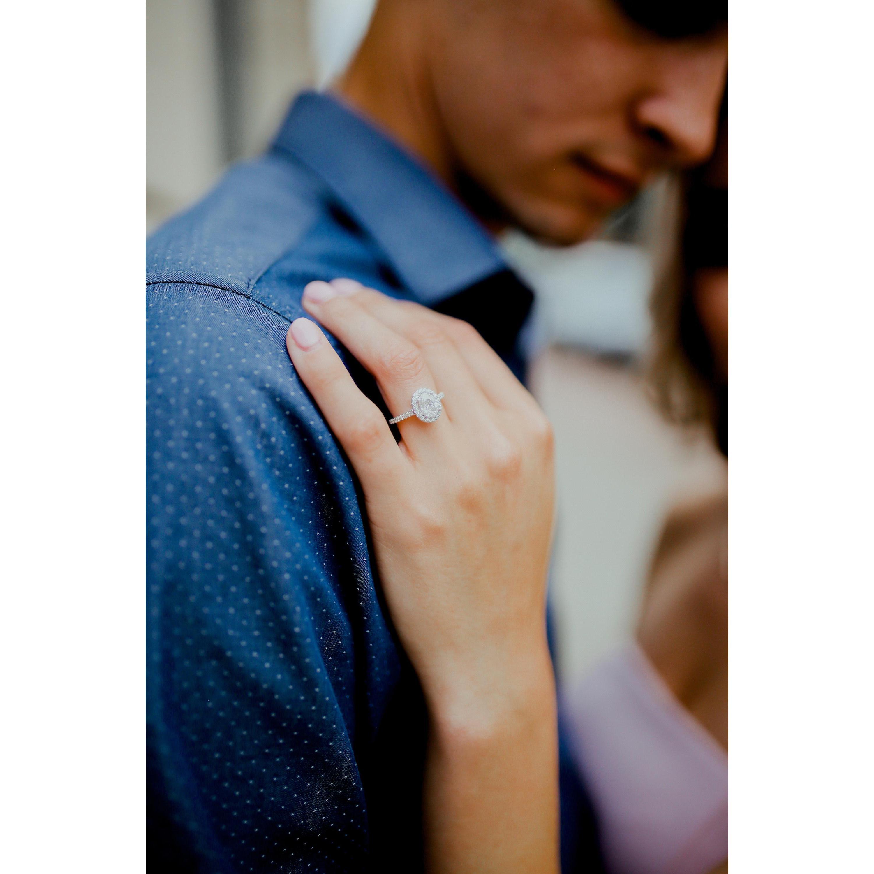 Engagement Photo - The Ring!