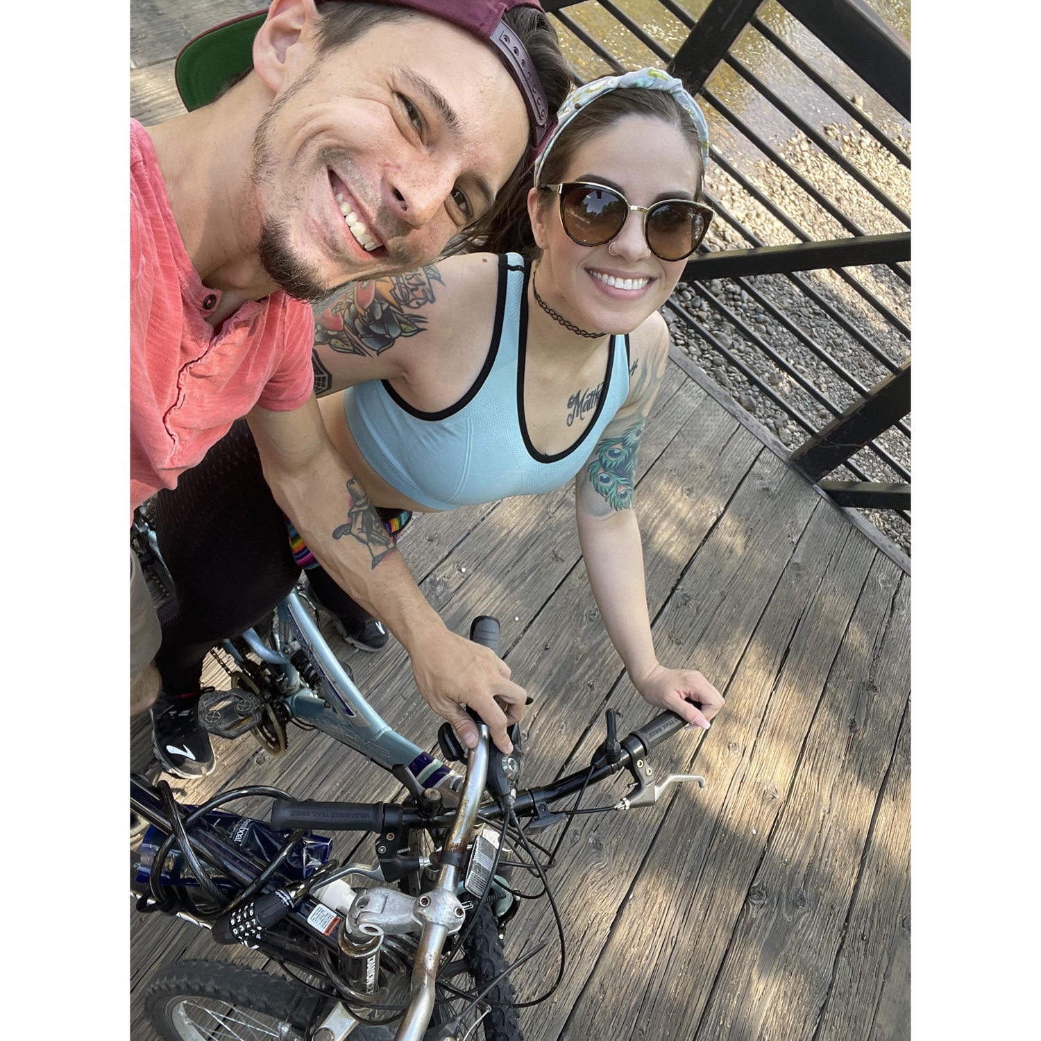 Biking together