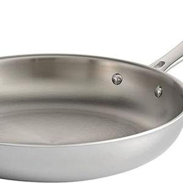 Tramontina Signature Tri-Ply Clad Stainless Steel 8-Inch Small Frying Pan, Induction-Ready Skillet, Dishwasher-Safe, NSF-Certified, Made in Brazil