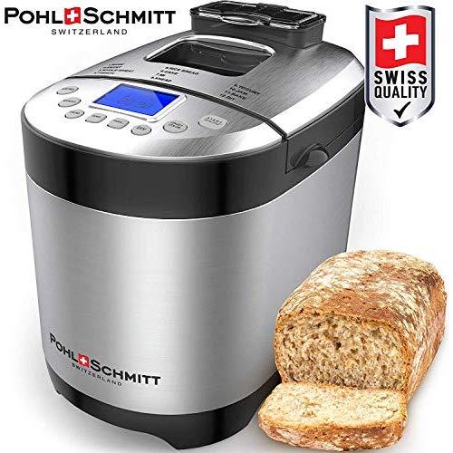 Pohl+Schmitt Bread Machine Maker with Digital Display and Dishwasher Safe Pan, SS