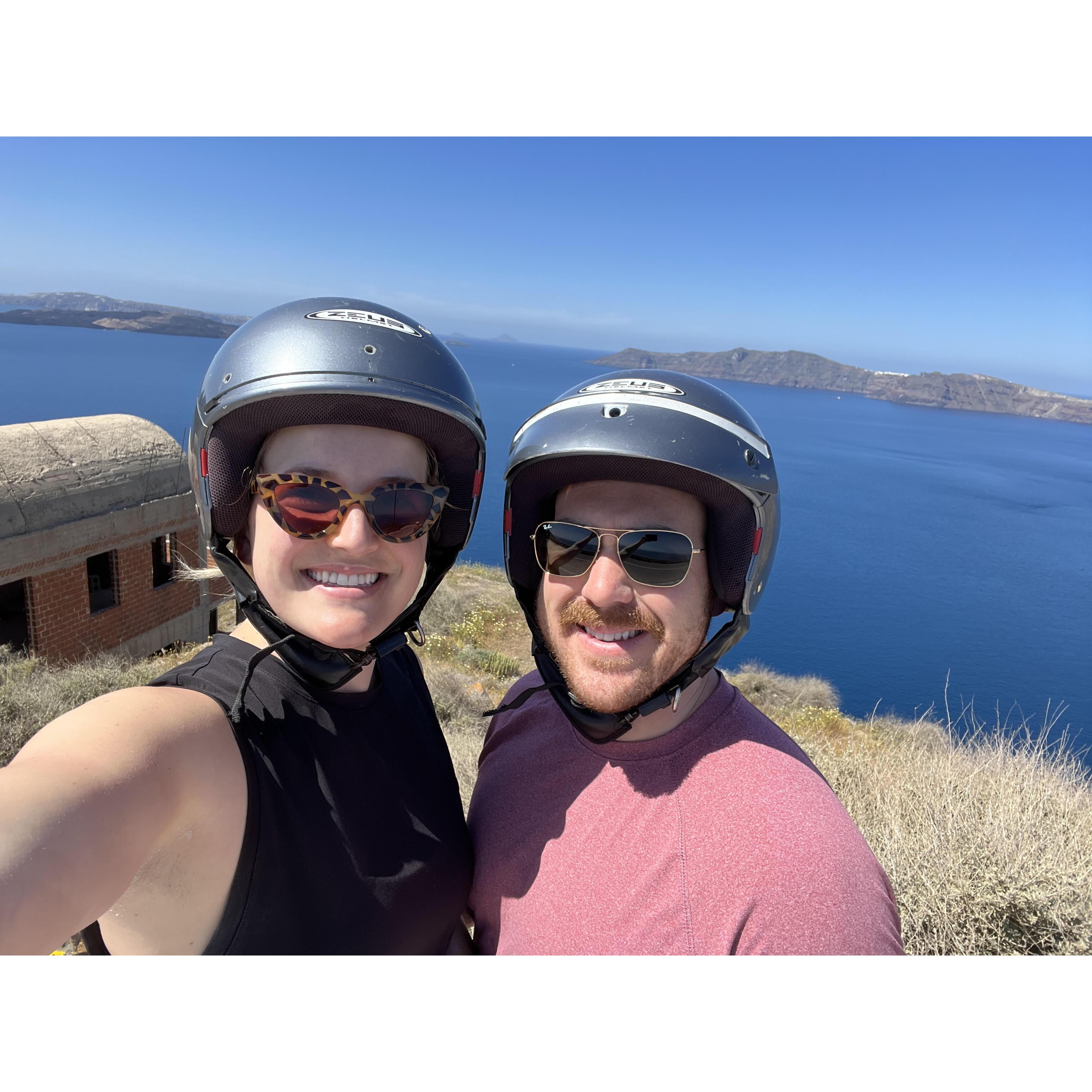 Four Wheeling around Santorini, Greece!!