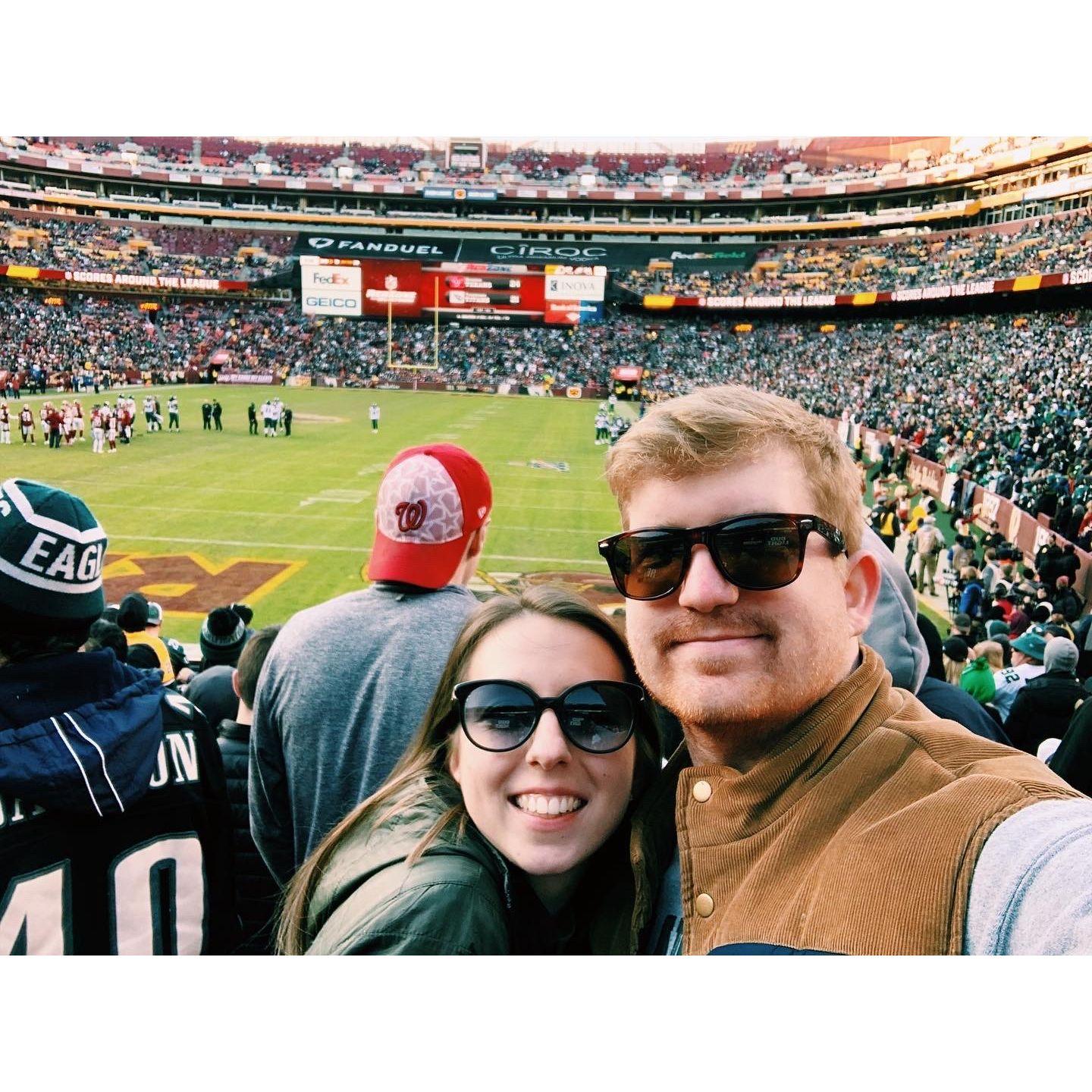 First Eagles game together in DC
