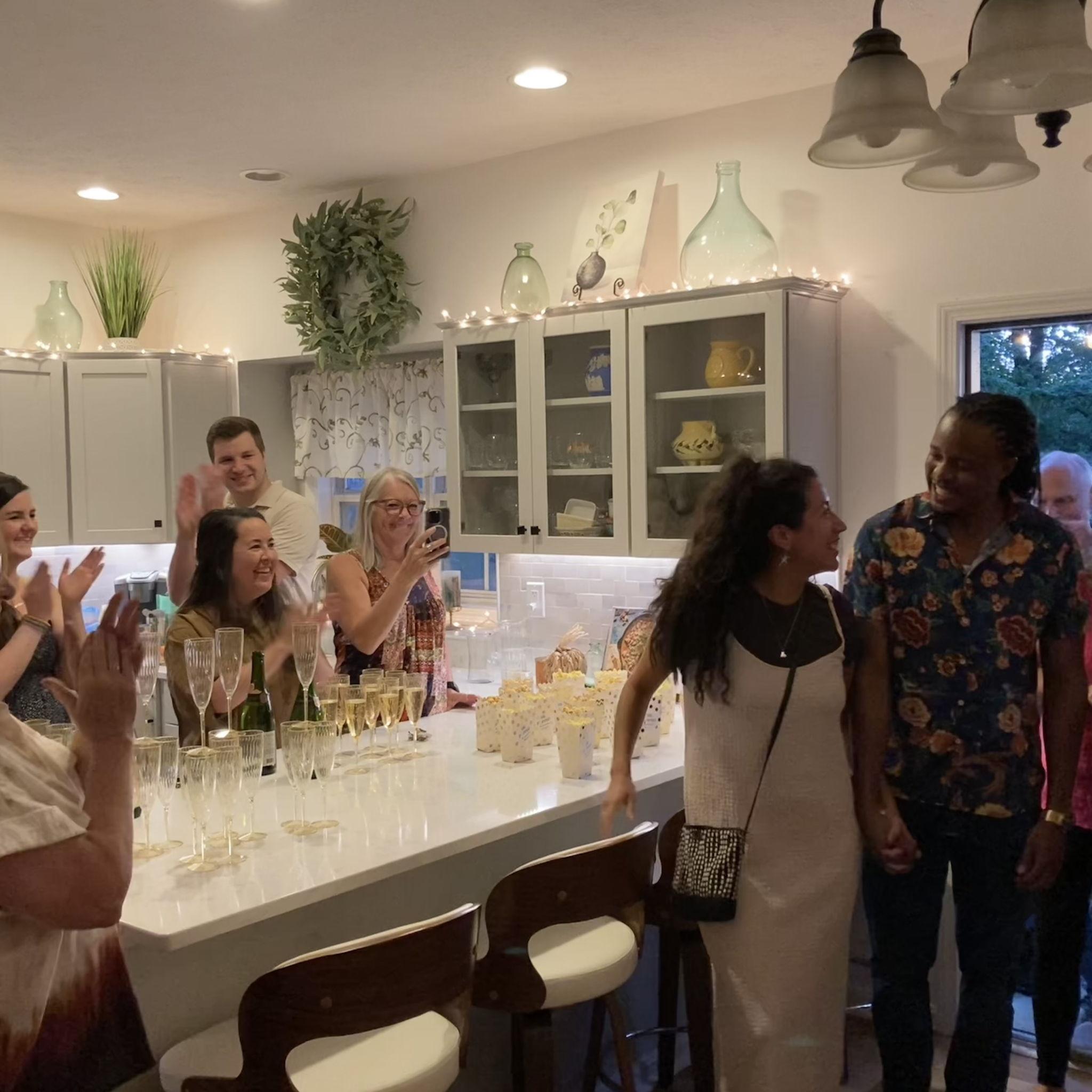 Engagement party with dear friends