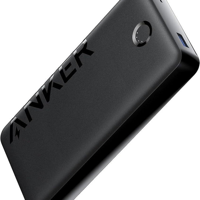 Anker Portable Charger, 20,000mAh Power Bank, Battery Pack with 2-Port, 15W High-Speed Charging for iPhone 15/15 Plus/15 Pro/15 Pro Max, 14/13/12 Series, Samsung Galaxy, and More (Black)