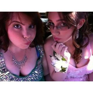 A terrible photo, of course, but prom together!