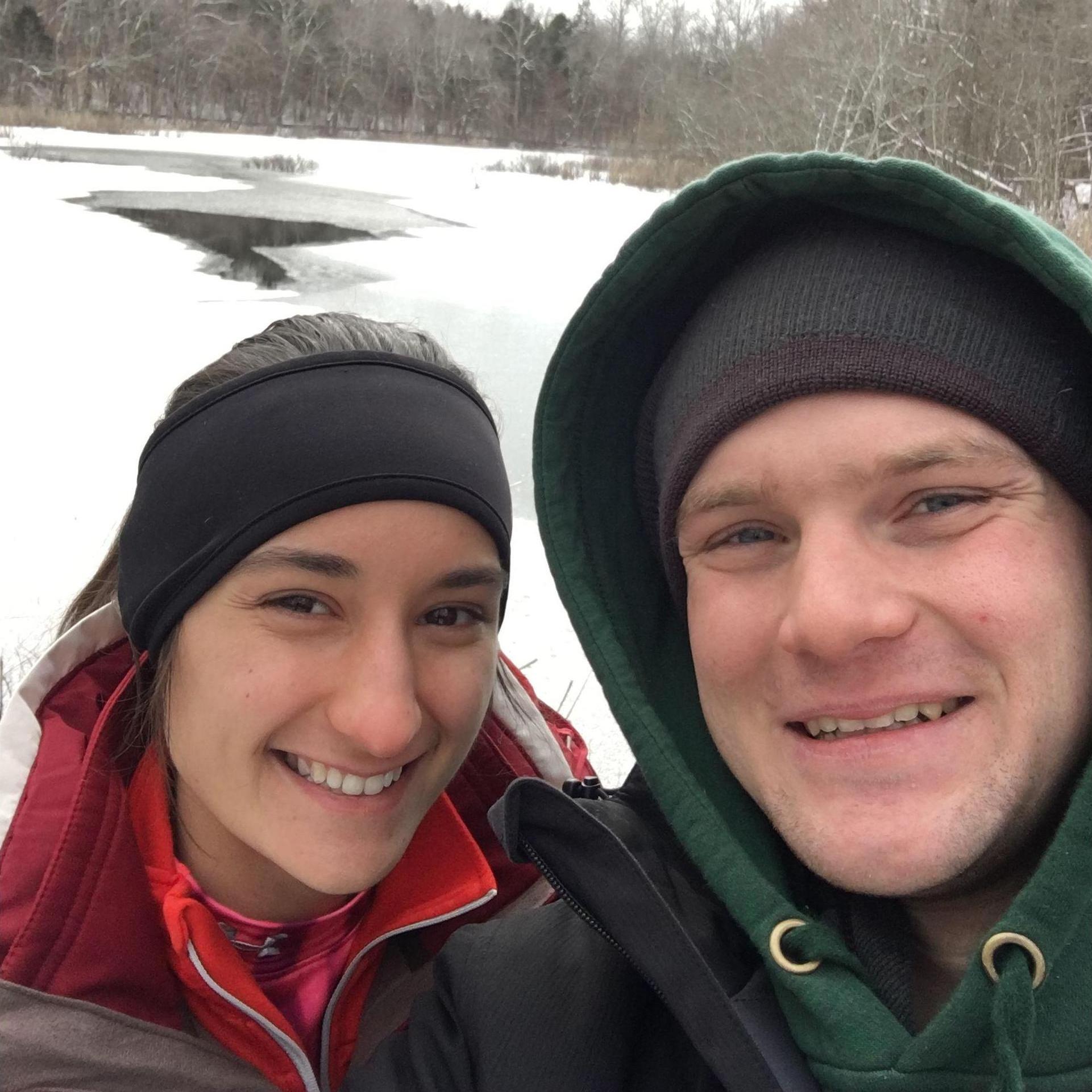 Our first and last time winter camping together in single digit temps, Mammoth Cave National Park, January 2017