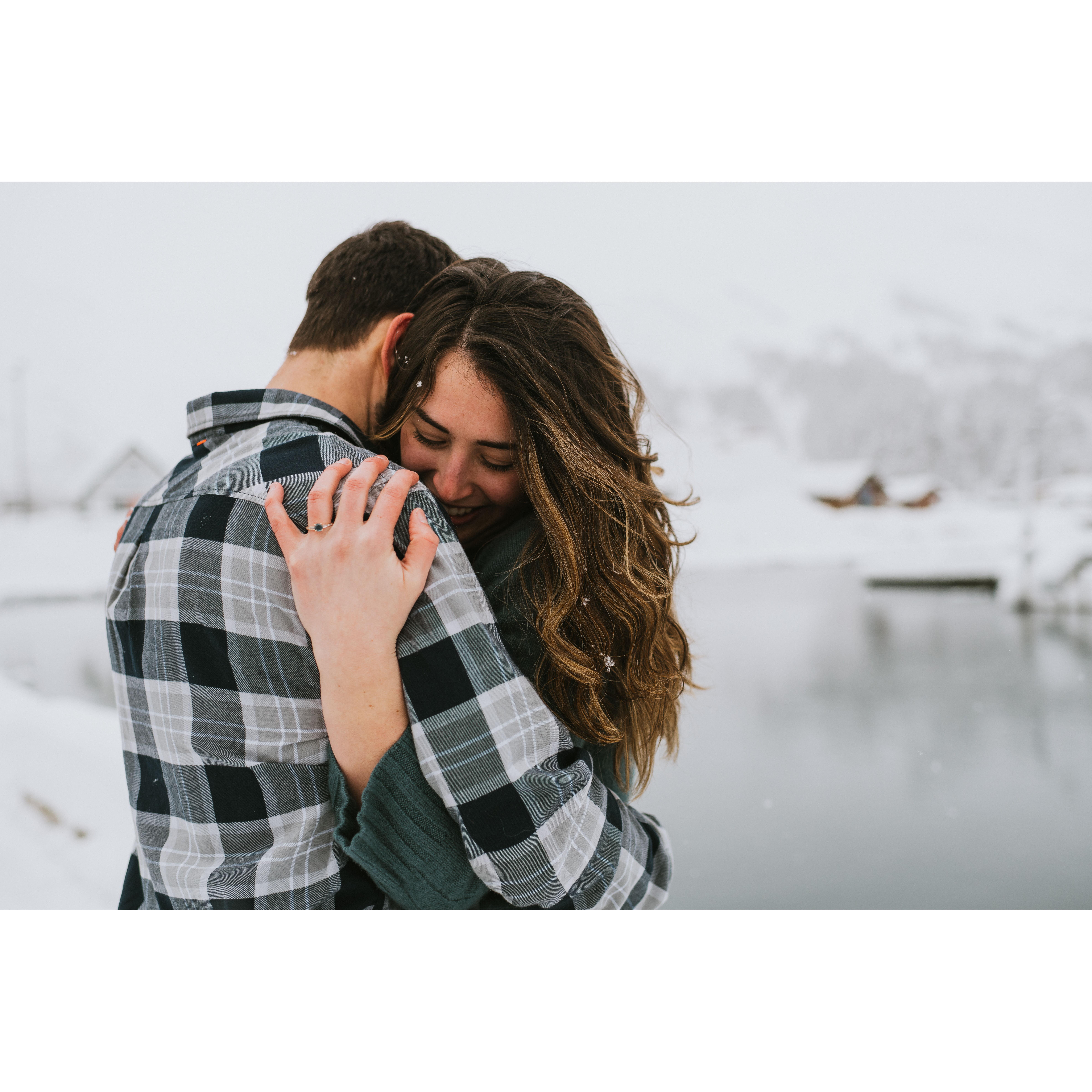 Engagement photos in Whittier Harbor