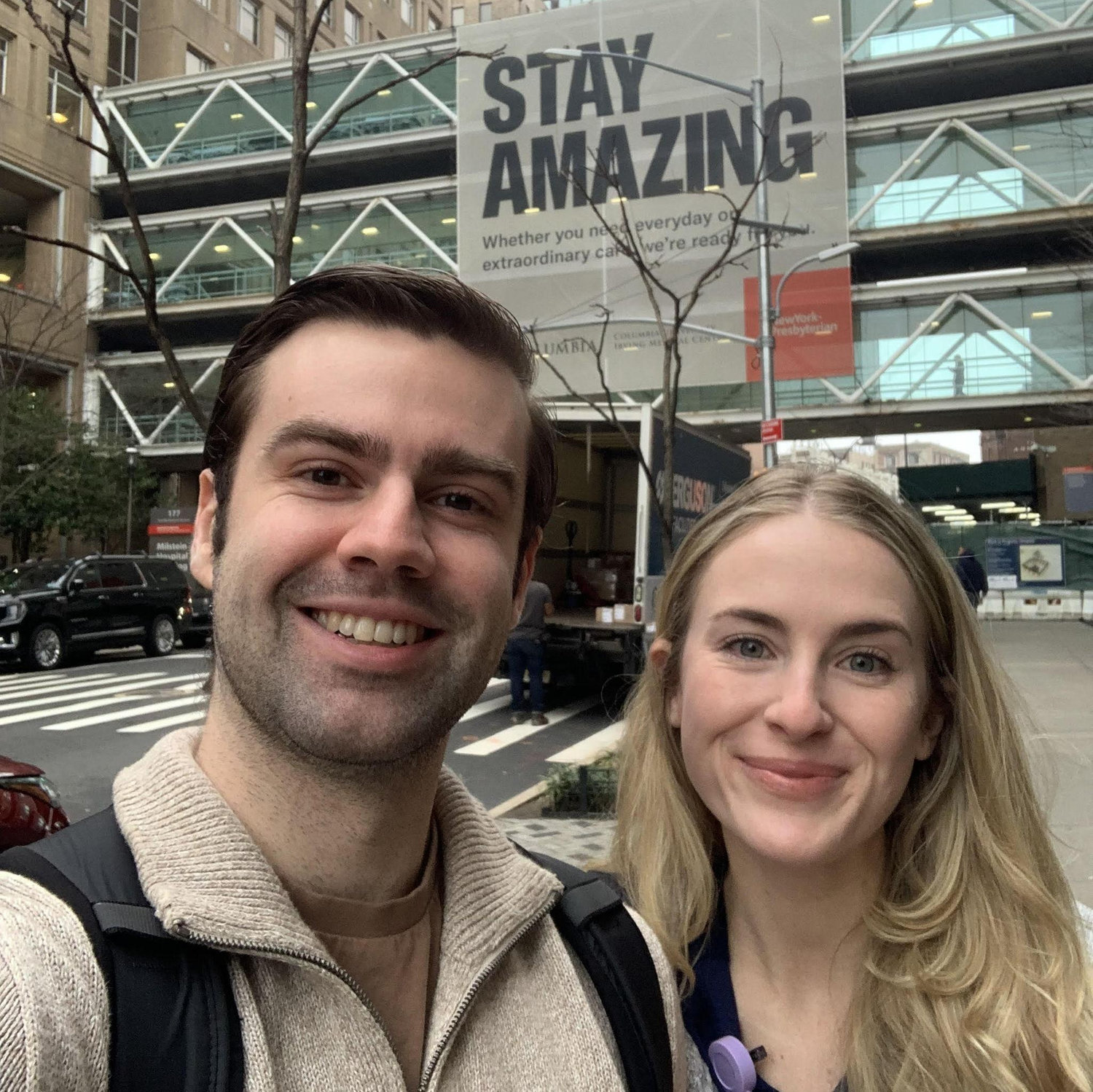 Commuting to the hospital together as students!