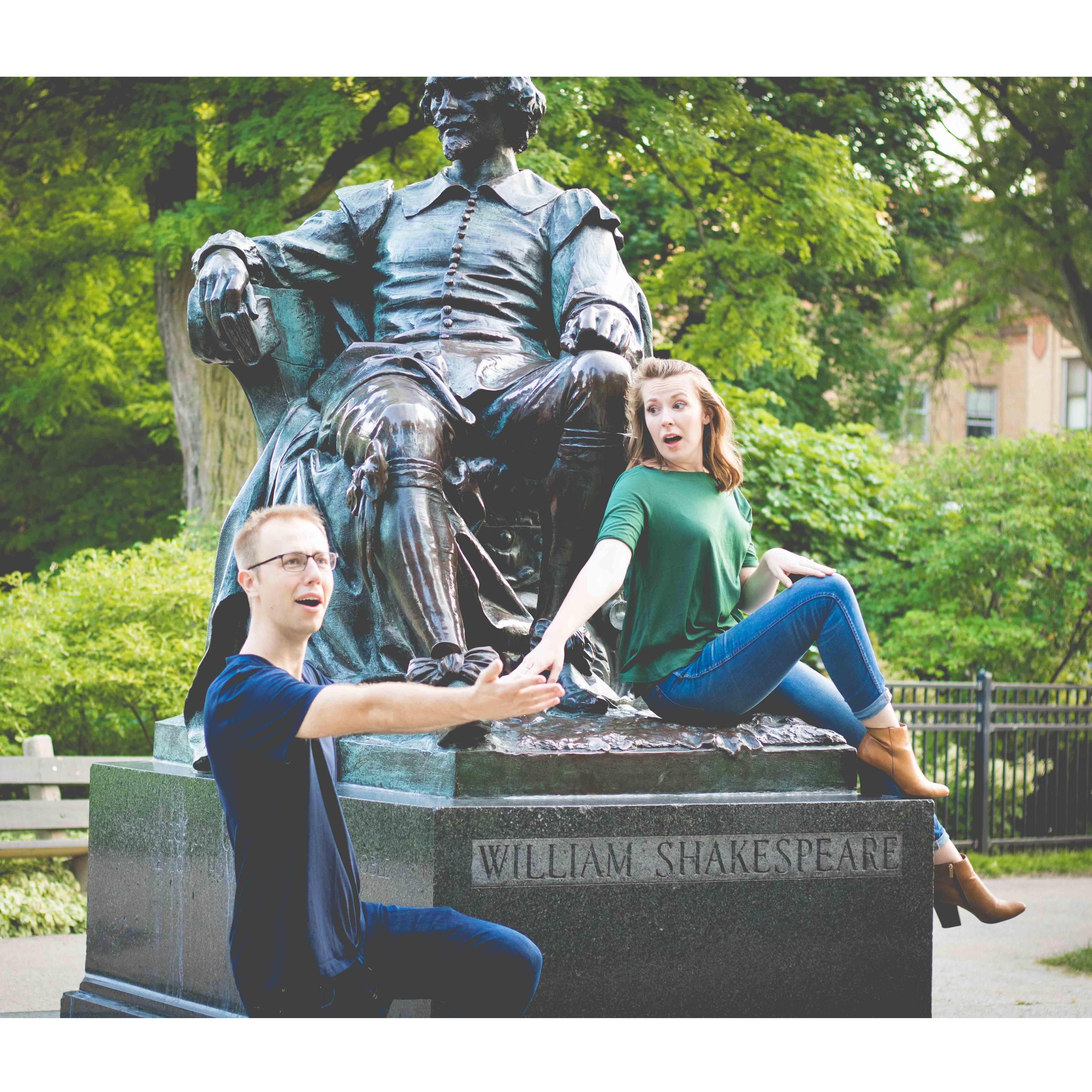 Because our conversations are comprised of about 50% Shakespearean quotations.