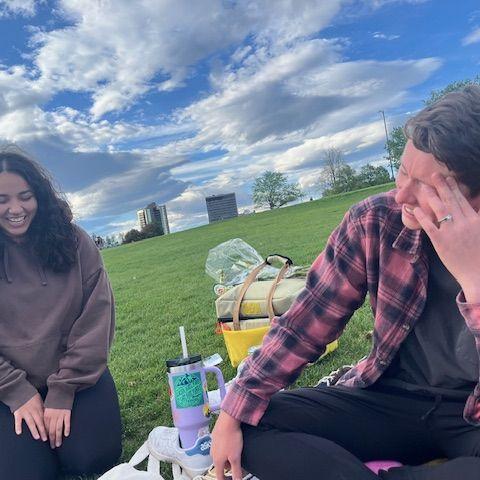 Erin proposes in Cheesman Park feat. Lindsey's bestie, Melanie!