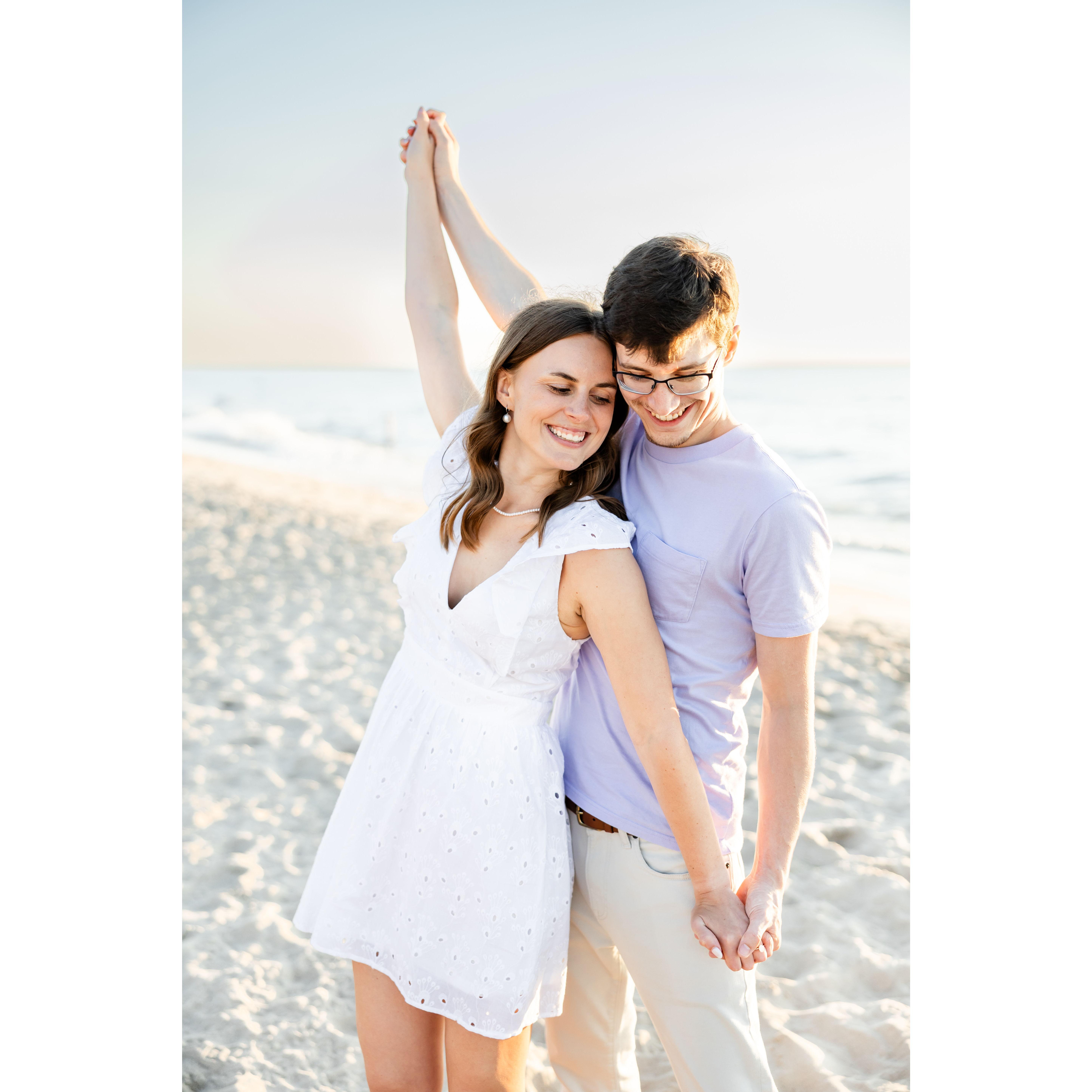 Engagement Photos at Warren Dunes, Michigan