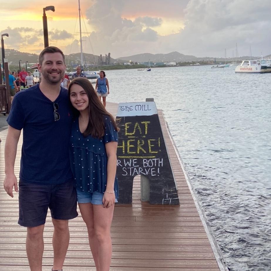 Our first trip together to St. Croix, BVI
